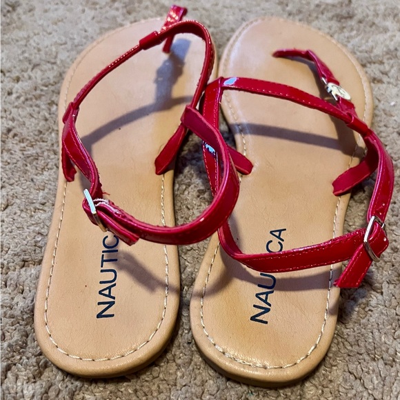 Size 10 Nautica Anchor Sandals - Picture 3 of 3